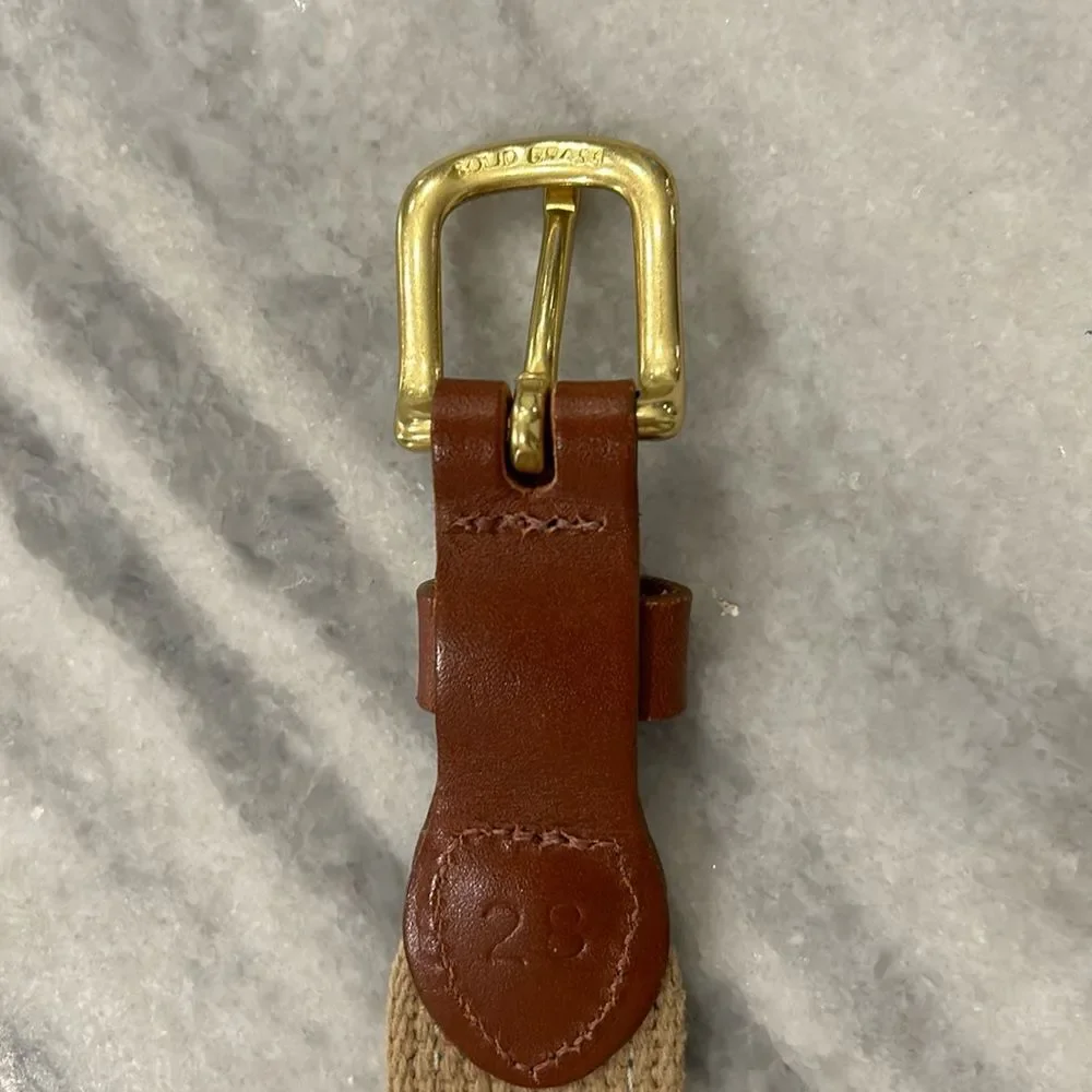 Leather Man Ltd Nautical Flag Embroidered Belt size 28